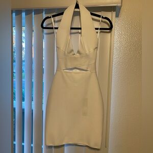 Fashion Nova White Mini Dress - Size XS